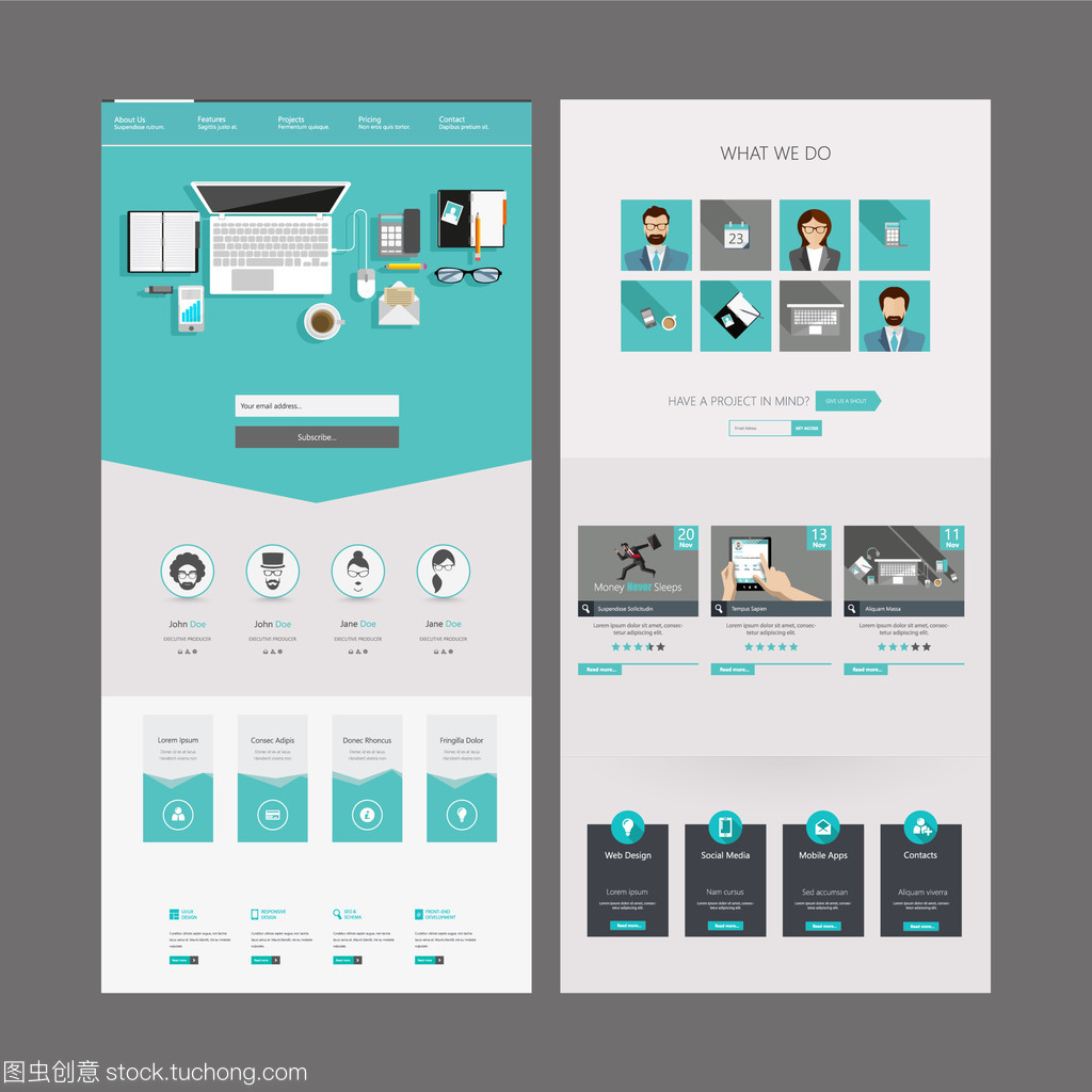 一頁式網(wǎng)站 頭設計要點與模板應用